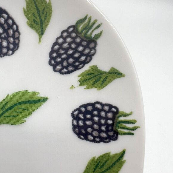 Williams Sonoma Berry Heart Shaped Plates Fruit Dessert Snack Japan 7" Set Of 6 - Picture 9 of 10